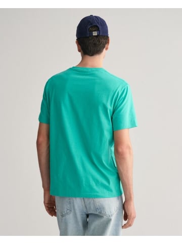 Gant T-Shirt in lagoon blue