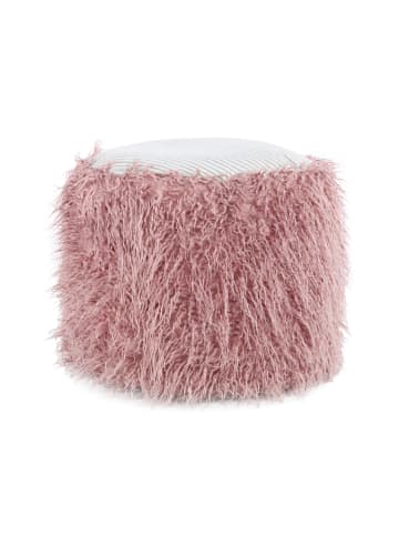 Kayoom Sitzpouf Vanya in Rosa / Grau