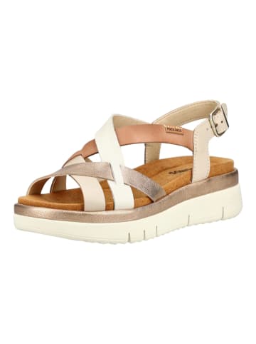 Pikolinos Sandalen in Weiß/Gold