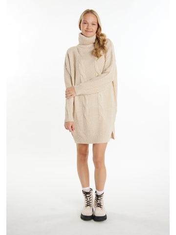 myMo Damen Strickkleid in creme