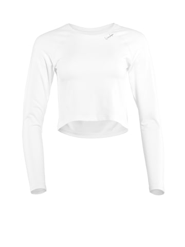 Winshape Functional Light and Soft Cropped Long Sleeve Top AET116LS in ivory