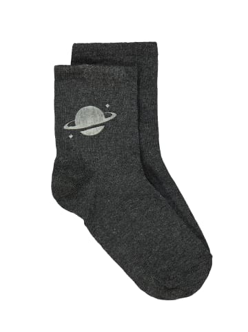 Ulla Popken Socken in dunkelgrau melange