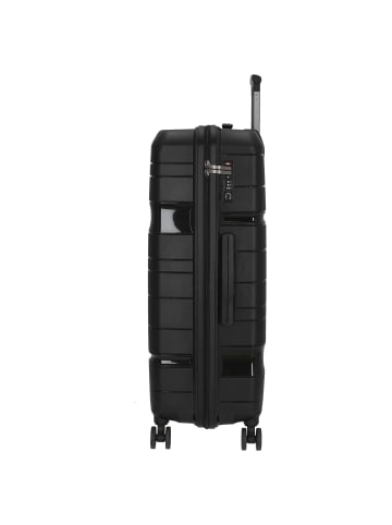 Check.In Memphis - 4-Rollen-Trolley 76 cm (blau) in schwarz