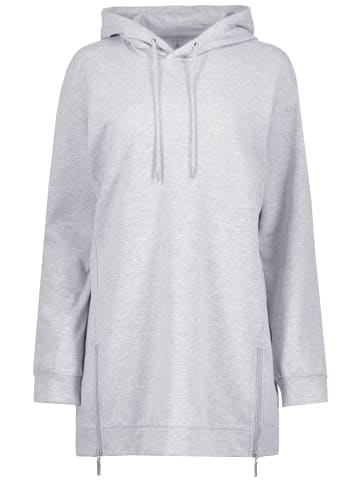 Gina Laura Hoodie-Shirt in grau melange