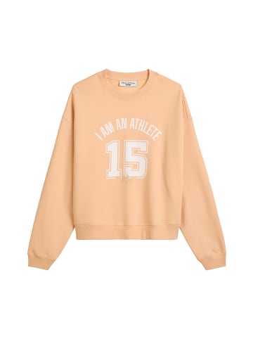 Marc O'Polo DENIM Sweatshirt im College-Stil relaxed in Bleached Apricot