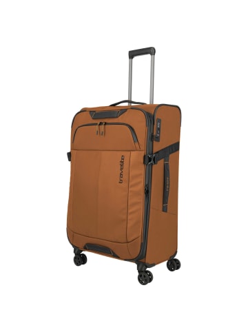travelite Briize - 4-Rollen-Trolley L 78 cm erw. (curry) in curry