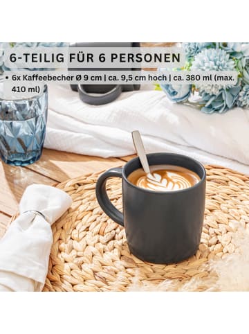 Sänger KAFFEEBECHER LEEDS NIGHTSKY - 6 teilig aus Steingut