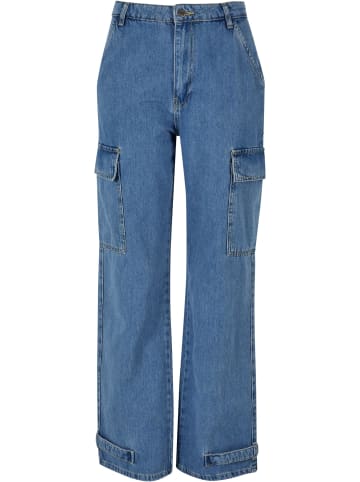 DEF Cargo-Hosen in light blue denim