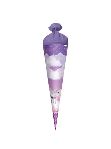 DIY Bastel-Schultüte groß 70 cm Purple Pegasus in Lila