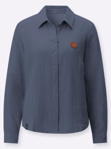 WITT WEIDEN Baumwollbluse in rauchblau