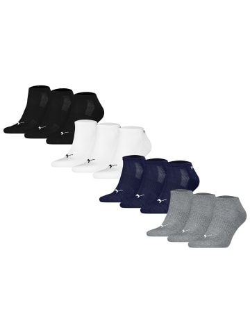 Puma Socken 12er Pack in Schwarz/Weiß/Grau/Blau