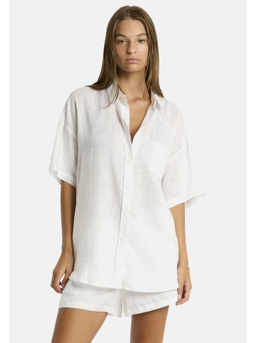 Sea Level Tidal Linen Strandshorts in weiß