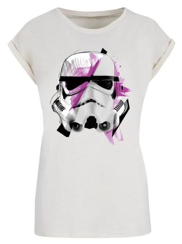 F4NT4STIC T-Shirt Star Wars Stormtrooper Sketch in Whitesand