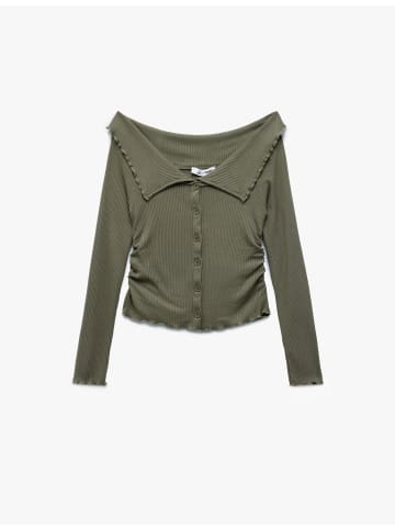 KOTON TSHIRT LS in Khaki