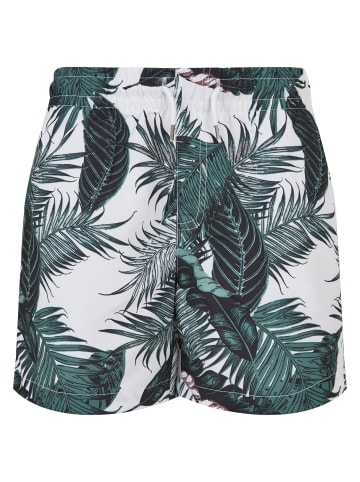 Urban Classics Urban Classics Herren Boys Pattern Swim Shorts in palm leaves aop