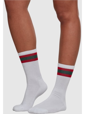 Urban Classics Socken in white/firered/green