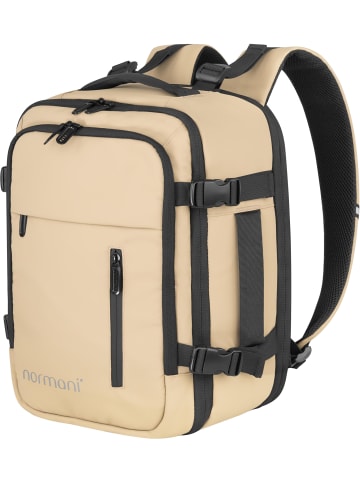 normani Erweiterbarer Handgepäck-Rucksack 20 Liter Nikaho in Beige