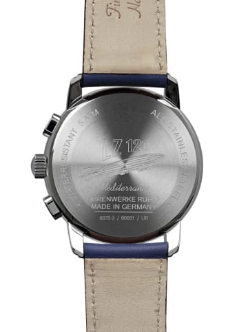 Zeppelin Herren-Chronograph 100 Jahre Méditerranée Blau