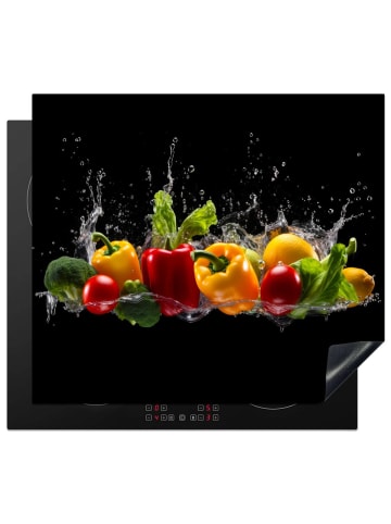 KitchenYeah Herdabdeckplatte Paprikas Induktionskochfeldschutz, Kochfeldschutzmatte