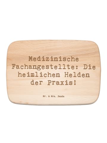 Mr. & Mrs. Panda Brotzeitbrett Spruch Medizinische Fachangestell... in Transparent