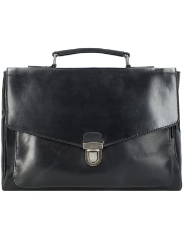 Leonhard Heyden Roma Aktentasche Leder 39 cm Laptopfach schwarz