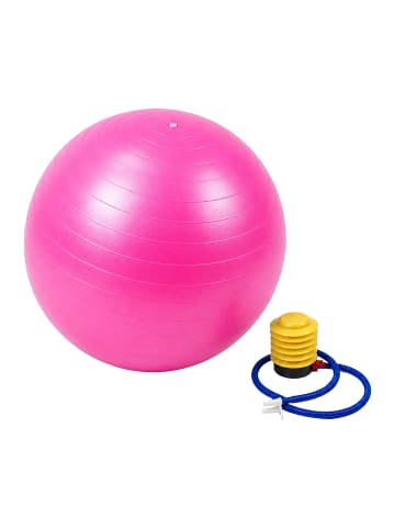 relaxdays Gymnastikball in Pink - Ø 65 cm