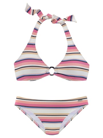 Venice Beach Triangel-Bikini in creme-rosa