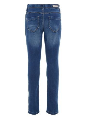name it Mädchen Slim Fit Stretch Jeanshose in Blau