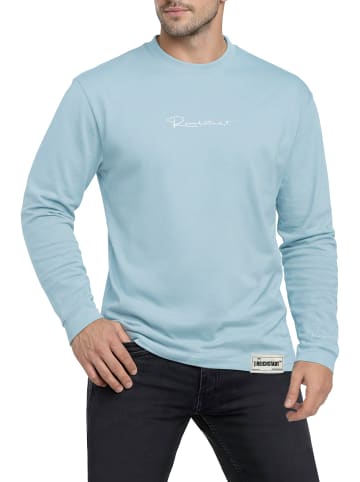Reichstadt Herren Oversized Langarm Shirt in Baby Blue