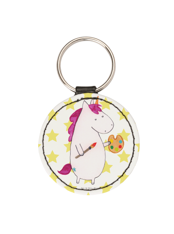 Mr. & Mrs. Panda Schlüsselanhänger Einhorn Künstler ohne Spruch in Weiß