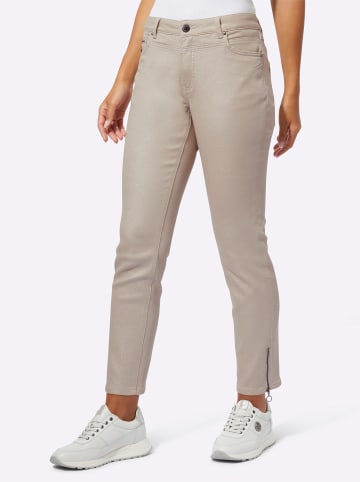 creation L 5-Pocket-Jeans in metallicfarben