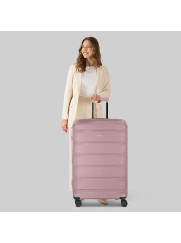 D&N South Dakota 4 Rollen Trolley L 76 cm mit Dehnfalte in rose gold