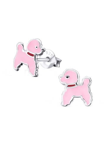 schmuck23 Silber Ohrringe 925 Hund 0,7 cm x 0,8 cm