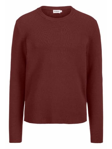 Hessnatur Strick Pullover in mahagoni
