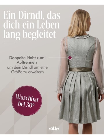 Nübler Mini-Dirndl Vivian in Grün