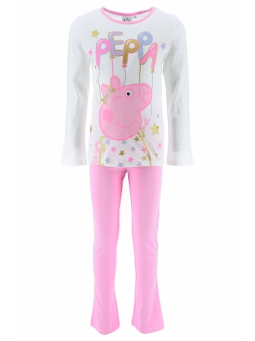 Peppa Pig Peppa Pig Mädchen Schlafanzug Peppa Wutz in weiß
