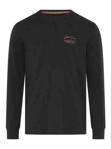 Man's World Rundhalsshirt in schwarz