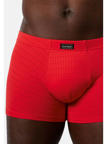 Bruno Banani Retro Short / Pant Check Line 2.0 in Rot Karo