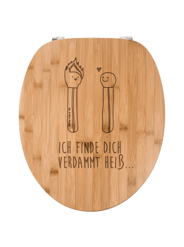 Mr. & Mrs. Panda WC Brille Streichhölzer mit Spruch in Transparent