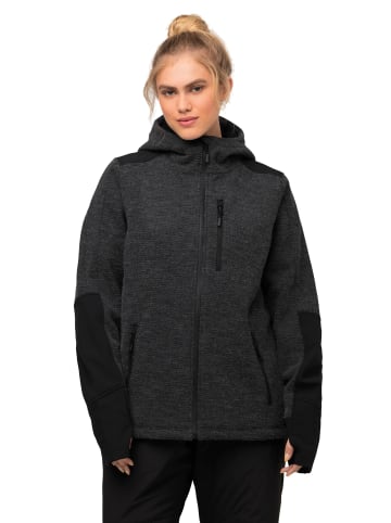 Ulla Popken Sweatjacke in schwarz