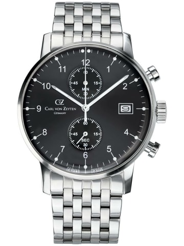 Carl von Zeyten Chronograph für Herren in silber