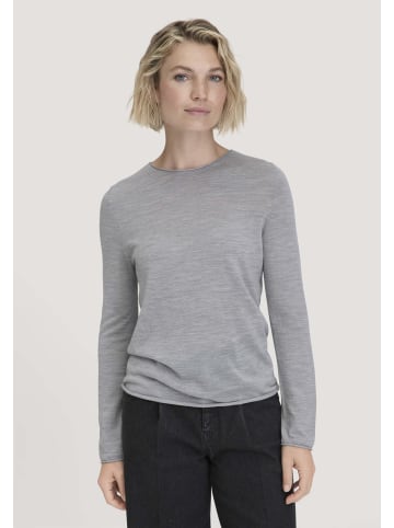 Hessnatur Strick Pullover in hellgrau
