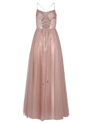 Vera Mont Abendkleid mit Stickerei in Fawn