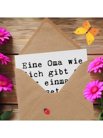 Mr. & Mrs. Panda Grußkarte Spruch Einzigartige Oma mit Spruch in Weiß