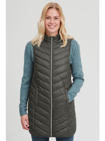 Fransa Steppweste FRBAPADDING 4 Outerwear - 20609339  Lange Steppweste in dunkelgrün