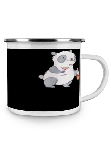 Mr. & Mrs. Panda Teetasse Junggesellenabschied Feier mit Spruch in Schwarz