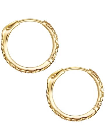 Glanzstücke München Creolen Schlangenkopf Sterling Silber in gelbgold