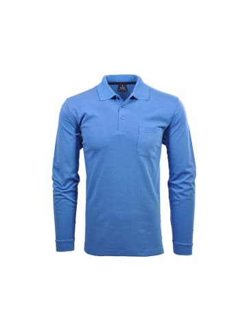 Ragman Rollkragenpullover für Herren in blau in blau