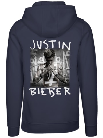 F4NT4STIC Hoodie Justin Bieber Purpose Album Cover in marineblau