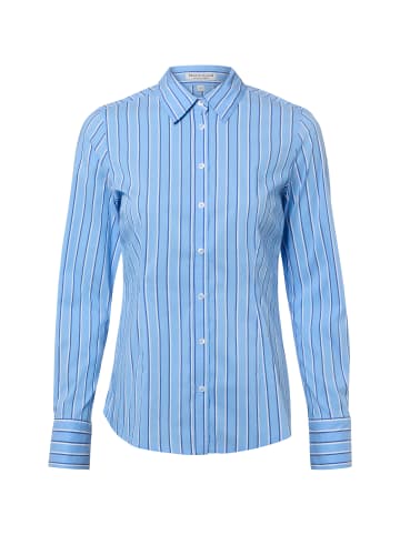 Marie Lund Bluse in blau weiß